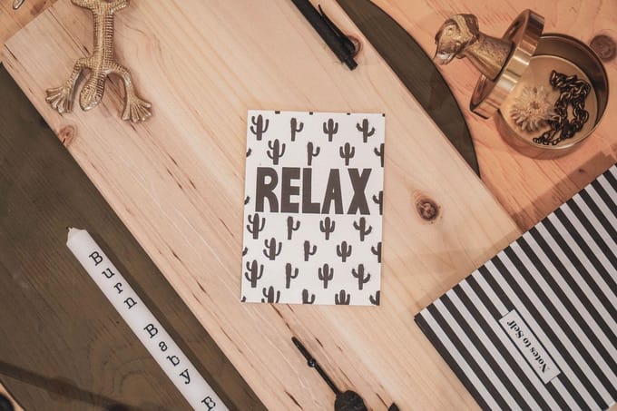 HouseVitamin Quote Kaart Relax A6