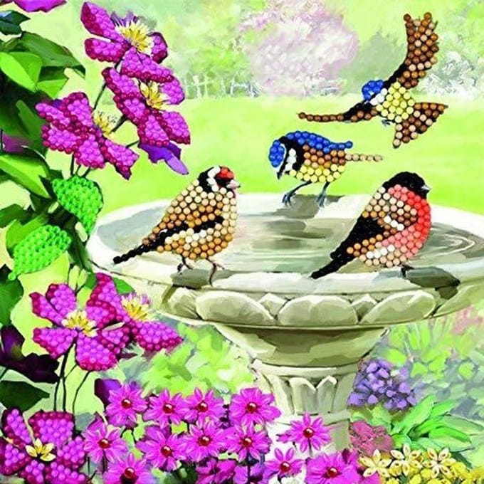 Diamond Painting "Crystal Art Card" - Birds