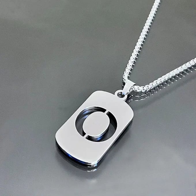 Nivard Ketting - Heren - Staal - Nep zilver - Met Hanger - O