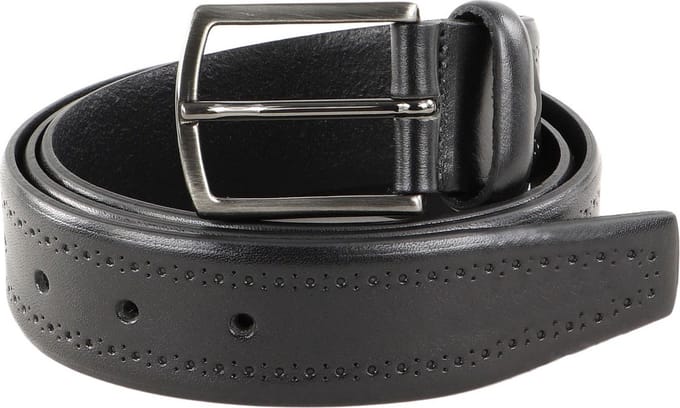 Vanzetti Leren Riem Leather Belt W80 Black Zwart