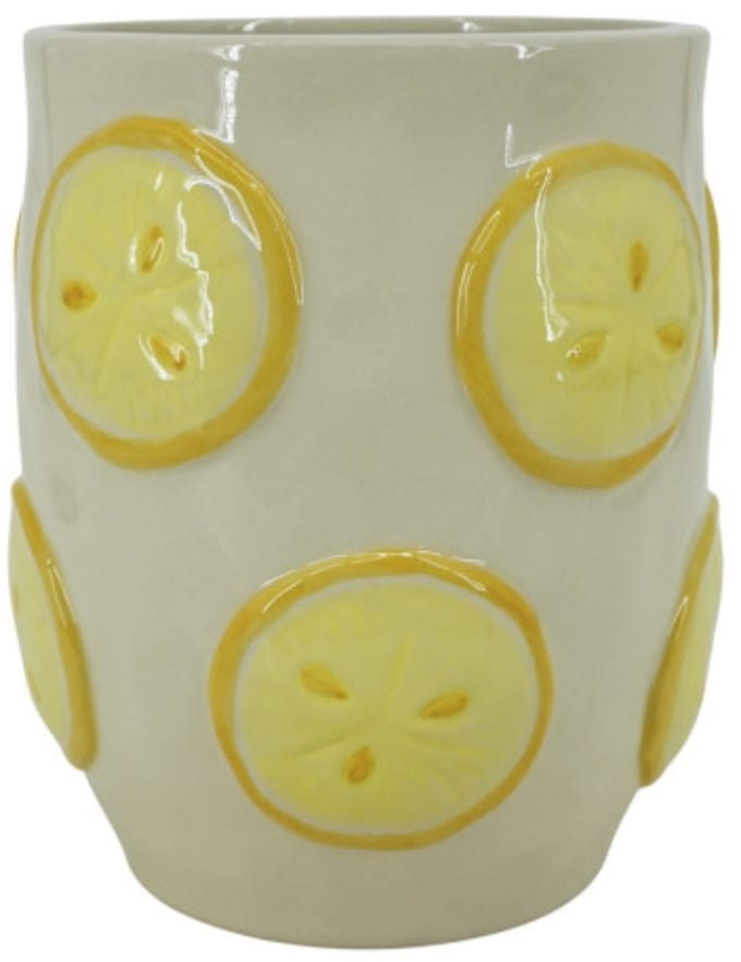 Citroen schijfjes bloempot - Item Int.
