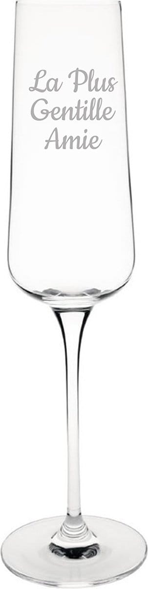 Champagneglas gegraveerd - 27cl - La Plus Gentille Amie