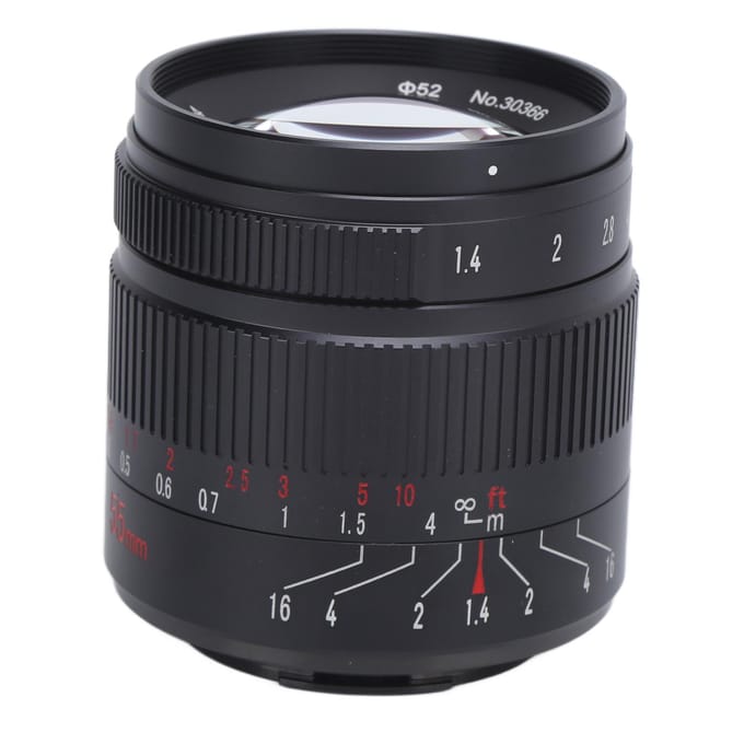7Artisans 55mm F1.4 II EOS.M Mount APSC Camera Lens voor EOS M5 M6 M6II Camera Serie black