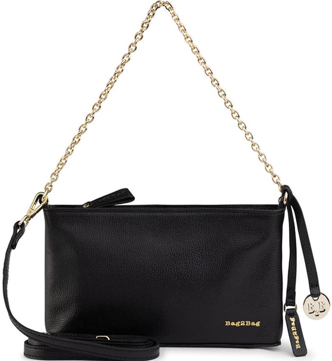Bag2Bag Schoudertas Milan Zwart