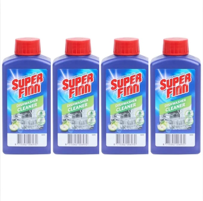 Superfinn vaatwasmachinereiniger 4 x 250 ml