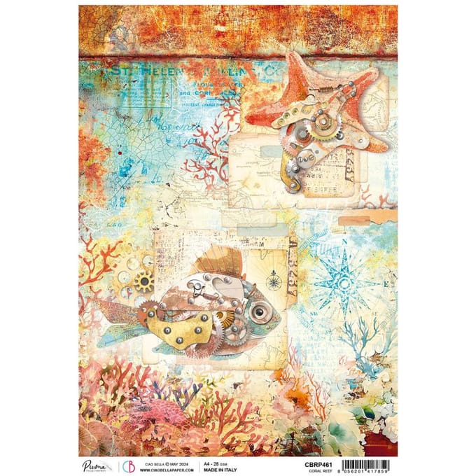 Motief strozijde "Coral Reef- Coral Reef"