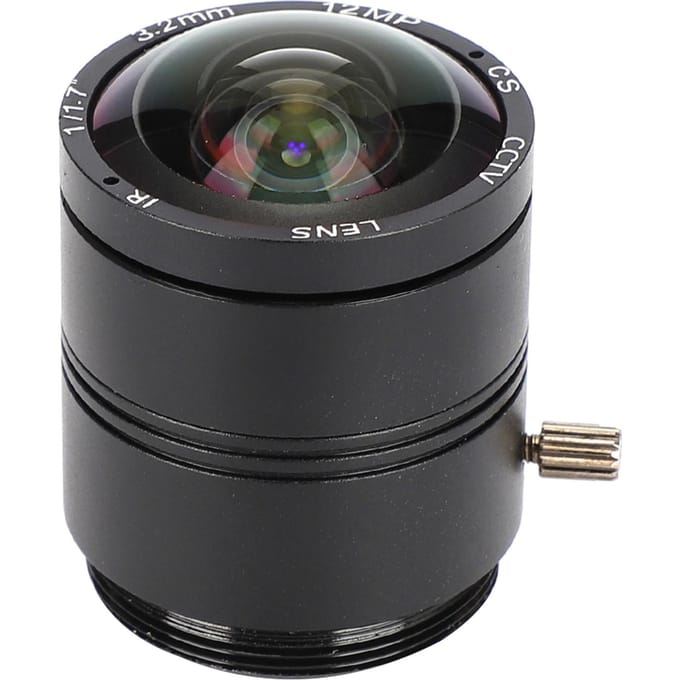 Professionele 3.2mm Brandpuntsafstand Cameralens 12MP CS Mount Beveiliging gray