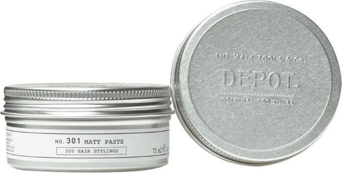 Dépôt, 300 Coiffures Non. 301, Pâte de Coiffage, Texture Mate, Fixation Forte, Pour Cheveux, 75 ml