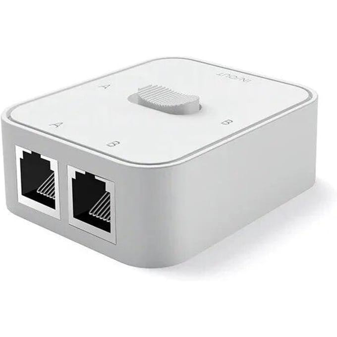 2 Poorten 1000Mbps Gigabit Netwerk Switch Ethernet Adapter Lan RJ45 Splitter Power Free 2-weg adapterconnector