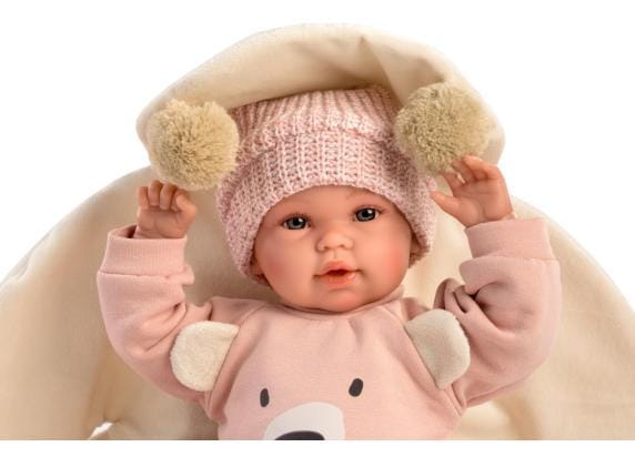 Llorens Osito met roze pakje - 36cm Speelpoppen