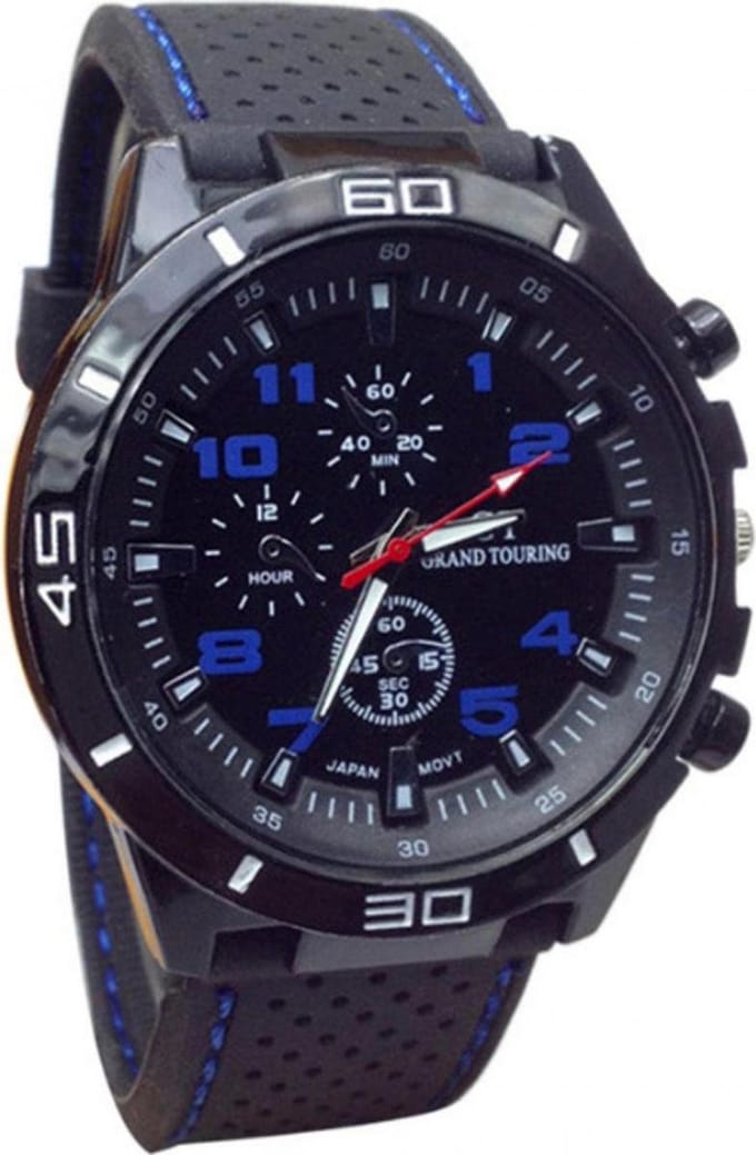 Hidzo Horloge Geneve Platinum Ø 37 mm - Wit - In horlogedoosje