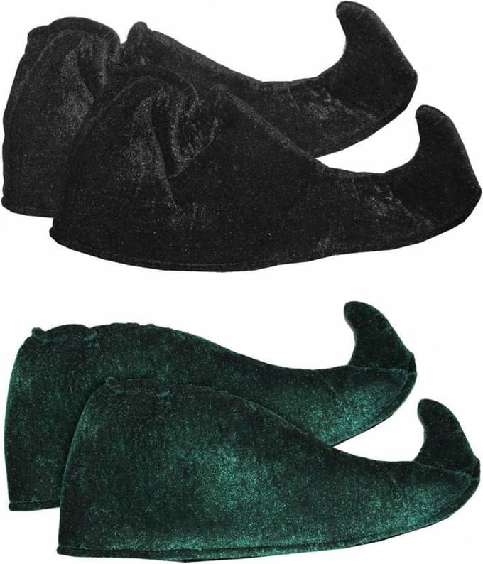 Groene elf overschoenen volwassenen