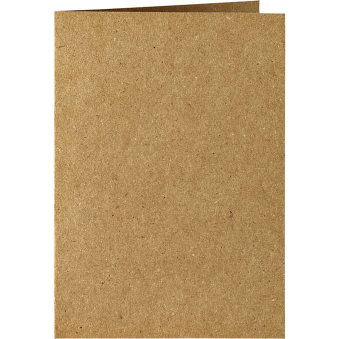 Correspondentiekaart Papicolor dubbel 105x148mm bruin pak à 6 stuks