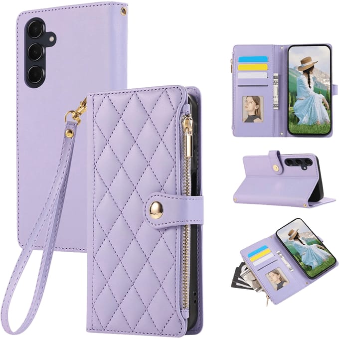 TwoTone Samsung Galaxy A57 Wallet Hoesje Paars