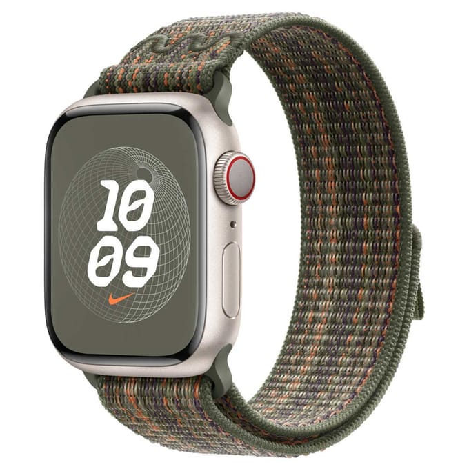 Nike Sport Loop Band voor de Apple Watch | 38/40/41/42 mm - Sequoia & Orange
