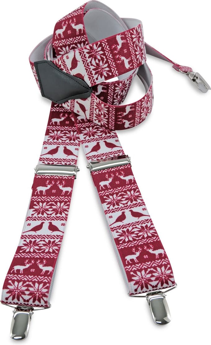 We Love Ties - Bretels - Bretels Nordic Folk - rood / wit