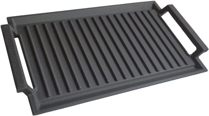 CLGP® Grillplaat Inductie - Bakplaat - Gietijzer - Zwart