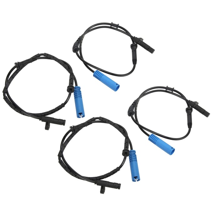 4-delige Set ABS Wielsnelheidssensor Voor Achter Links Rechts Vervanging 34526756384 black