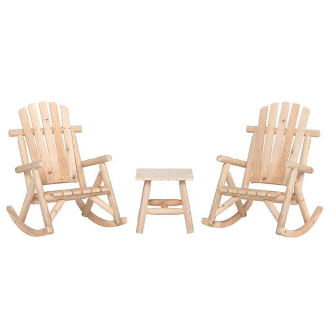 vidaXL - 3-delige - Loungeset - massief - vurenhout
