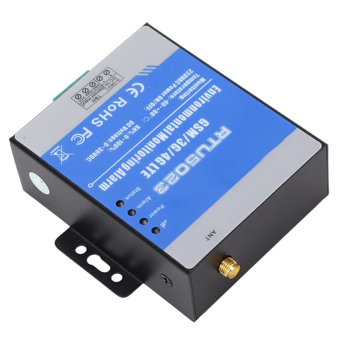 RTU5023 GSM 3G 4G LTE Omgevingsalarm 0?36V Temperatuur Vochtigheid Uitschakeldetector voor Thuis gray