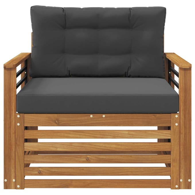 vidaXL - Buitensofa - Massief - Acacia - Hout - en - Polyester