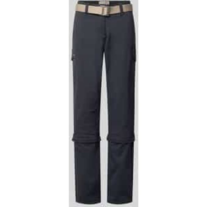 straight fit wandelbroek met zip-off