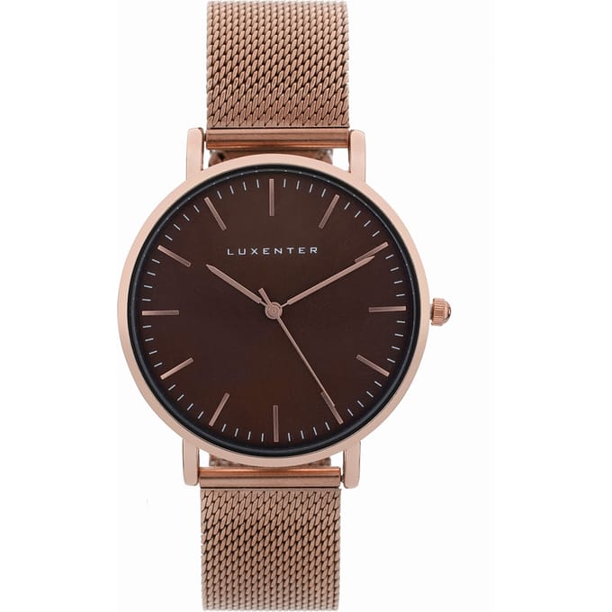 Luxenter horloge afgewerkt in 18k roze goud - Didia