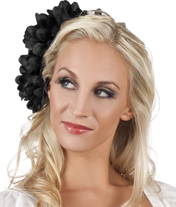 Haaraccessoires zwart.