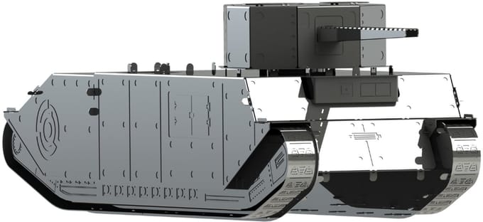 3D Metaal Model - modelbouw - Tank TOG II* - 29 Stukjes - Metal Time