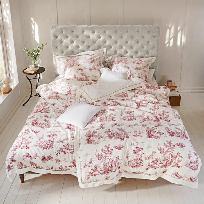 LOBERON Beddengoed Toile rouge wit/rood