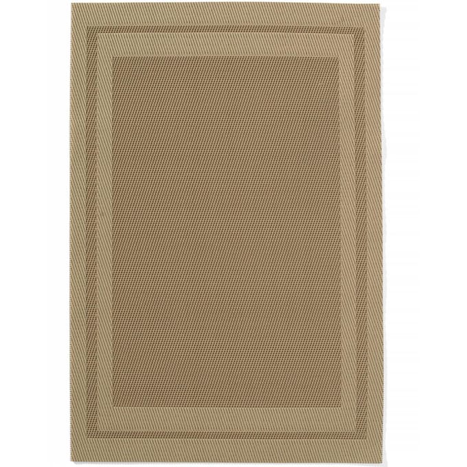 HENDI Set van 6 geweven placemats – antislip – flexibel – beige – 450x300 mm