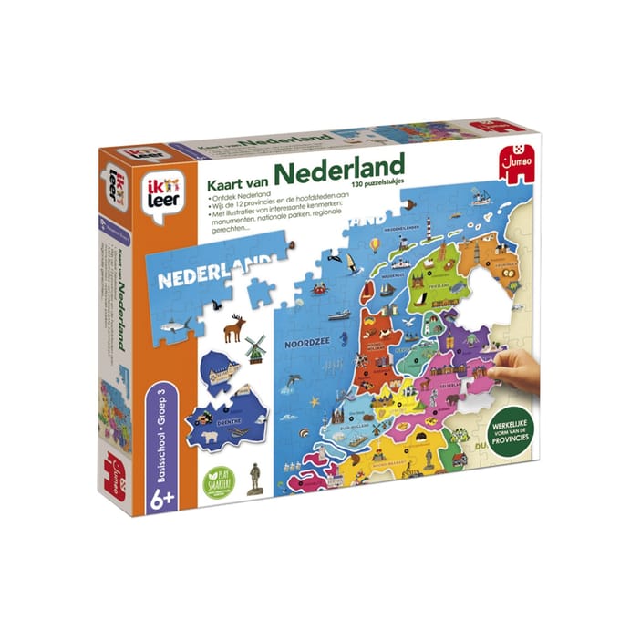 Jumbo - Ik Leer - Kaart van Nederland - Educatief Spel - Vanaf 6 jaar