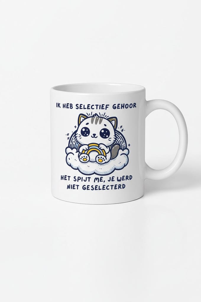 Ik Heb Selectief Gehoor Mok - Cadeau voor Koffieliefhebbers