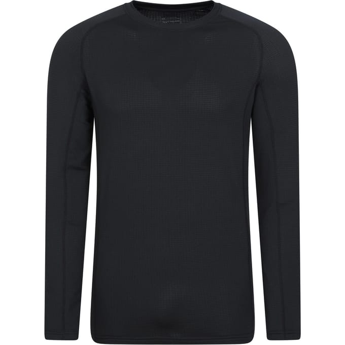 Mountain Warehouse Heren Vermont Base Layer Top (Zwart)