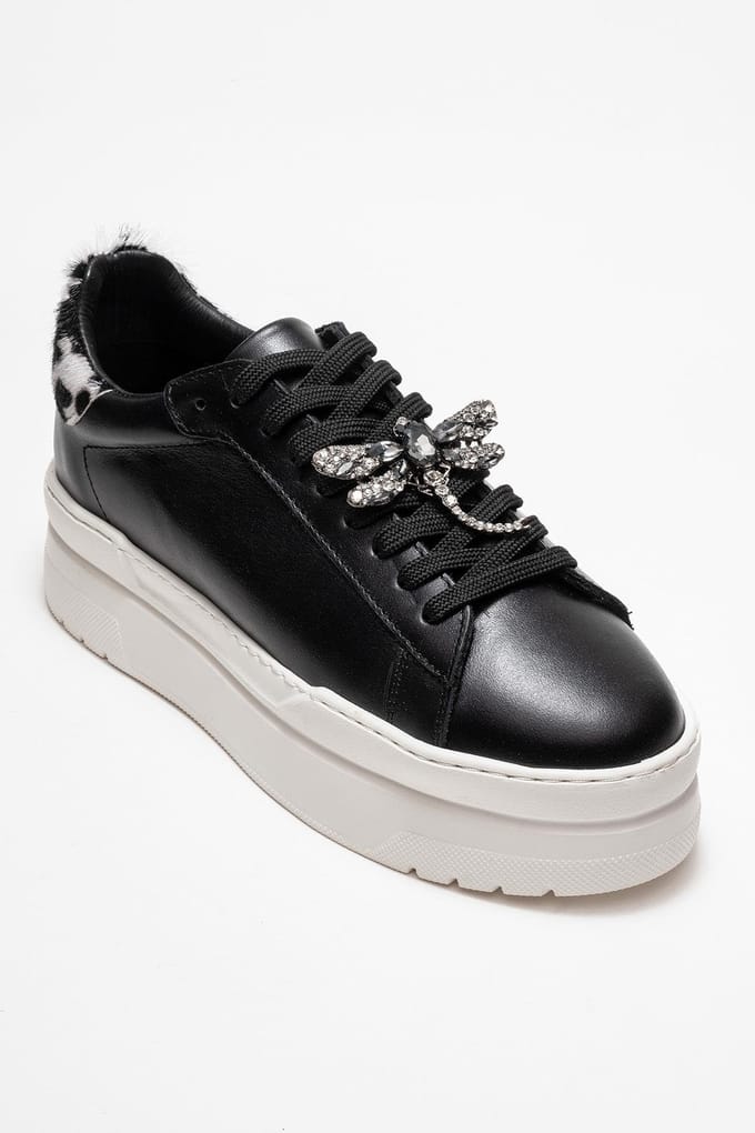 Laren Leren Gesp Sneakers Dames