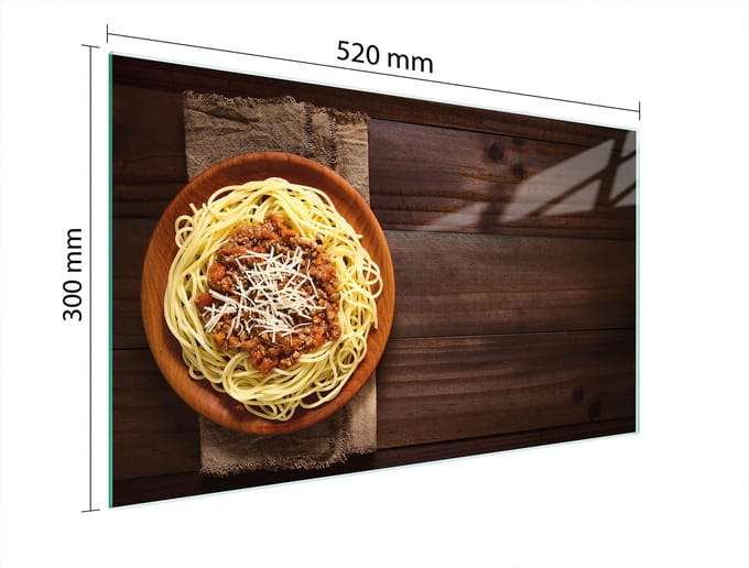TMK ArtDeko - Glazen Snijplank - 52x30 cm - Hittebestendig - Antislip