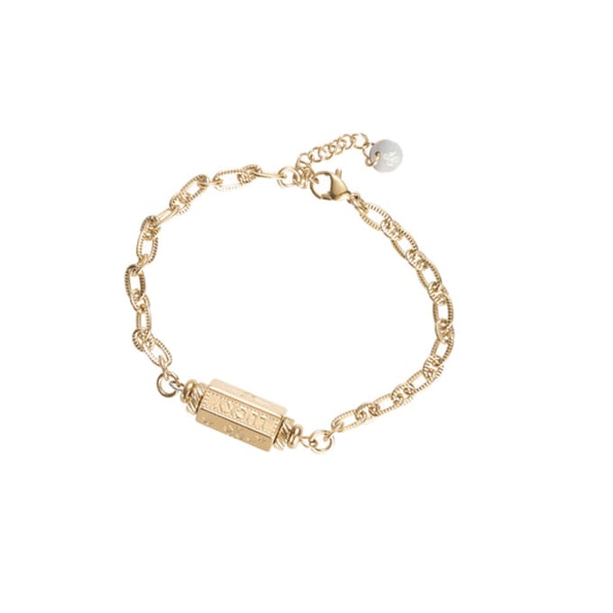 Go Dutch Label Armband geluks kraal lucky Goud B1838-2
