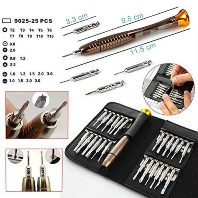 Precisie Mini Schroevendraaier 25 in 1 Schroevendraaierset Reparatiegereedschap voor ipho