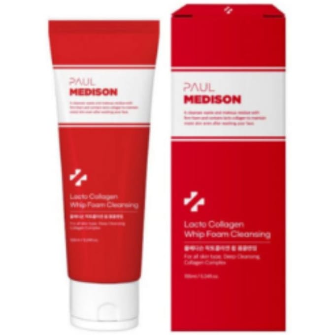 Paul Medison Lacto Collageen Schuim Reiniger Laag Irriterend Gezichtsschuim 155ml red