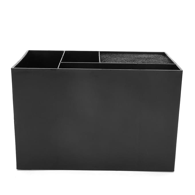 Boîte de Rangement Organisateur Ciseaux Peignes Coiffeur Salon de Coiffure Support Rangement Outils Coiffure black