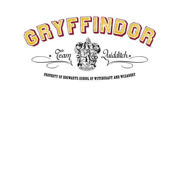Harry Potter Gryffindor Team Quidditch Dames T-shirt - Wit - L