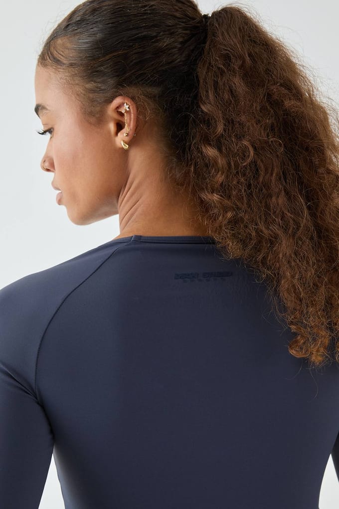 Dames DSGN Studio Ultra Sculpt Longsleeve Top | Midnight | Maat: XL
