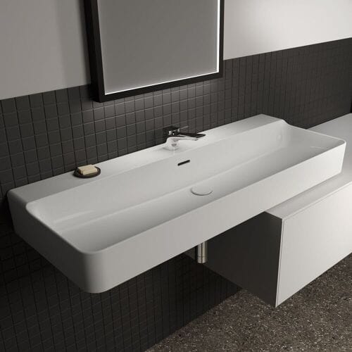 Ideal Standard washbasin 120 cm, 1 tap hole, with overflow T369401