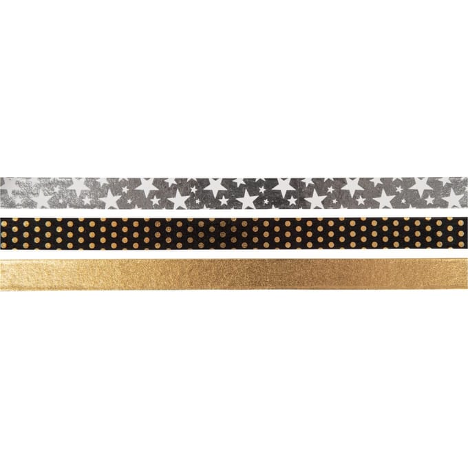 Washi Tape Set "Gold/Silver Foil"