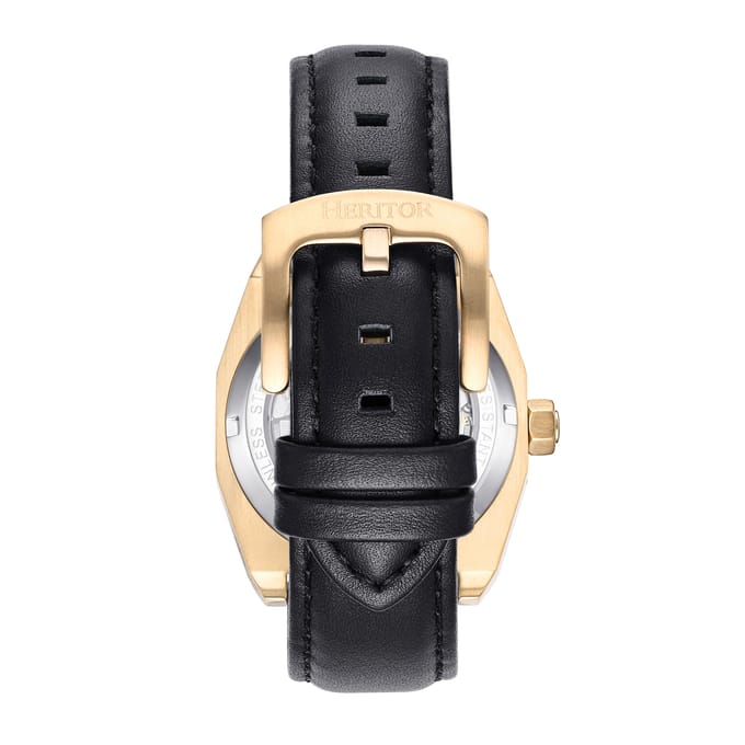 Heritor Automatic Elliott leren band horloge