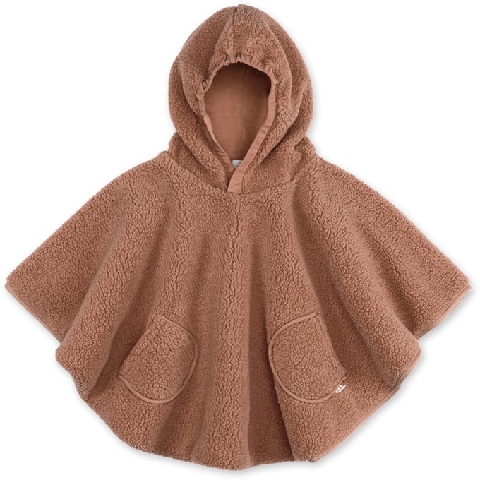 BEMINI Reisponcho 9-36m - Warme teddy - Muffin