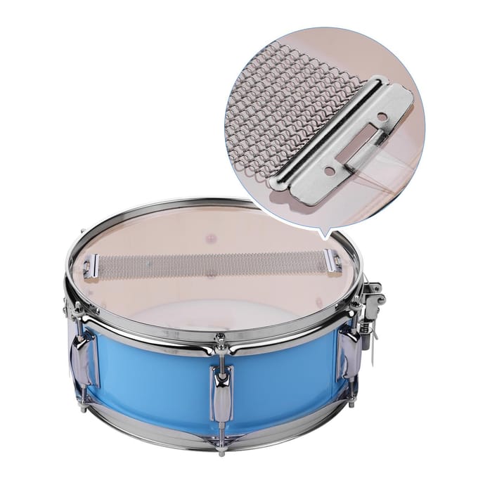 12inch snaredrumvel met drumstokken schouderband drumsleutel voor studentenband lichtblauwe kleur