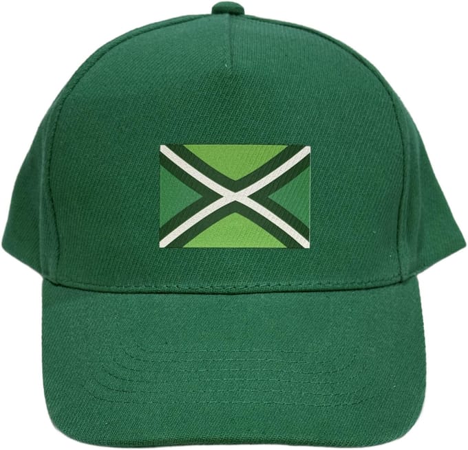 Groene Pet Beechfield met vlag Achterhoek klittenband sluiting