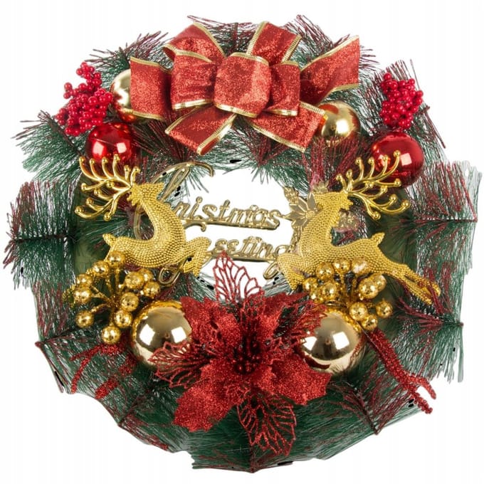 Hangzhou A Link Star Technologie - Kersthanger - 30cm - Decoratief Krans - Luxe Ontwerp