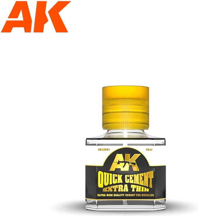 AK Interactive Quick Cement Extra Thin - Lijm voor plastic modellen - 40ml